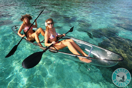 Kayak Transparent en famille à la Réunion