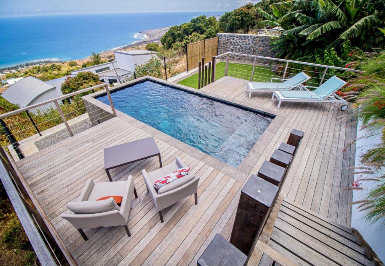 Villa in Saint-Leu - Villa Paloma 4****- 140 m2 - Swimming pool - Exceptional view of the ocean - Saint Leu
