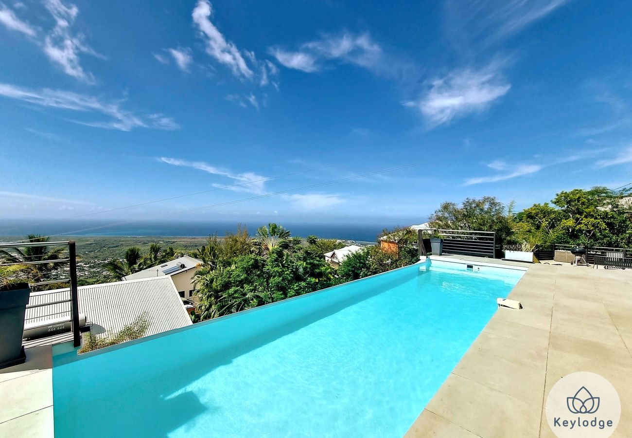 House in LES AVIRONS - Balcons du Sud, Villa Perle de l’Océan - Infinity pool with a sea view - Les Avirons
